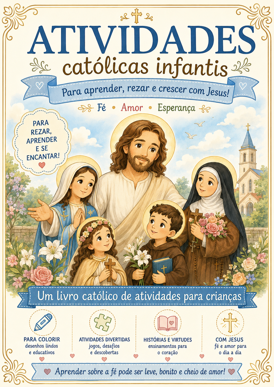 Capa do material Atividades Católicas Infantis